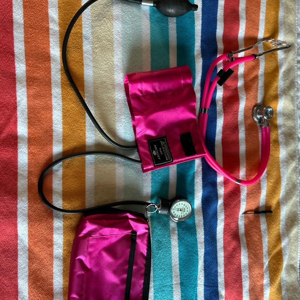 Veridian Pink Stethoscope and Cuff Set